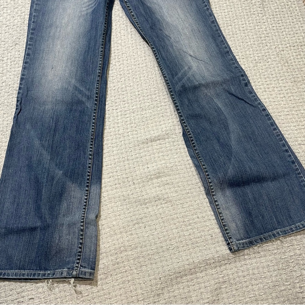 Adiktd Embroidered Pocket Denim Jeans Size 10/31 Western Cowgirl Bootcut - Picture 5 of 14